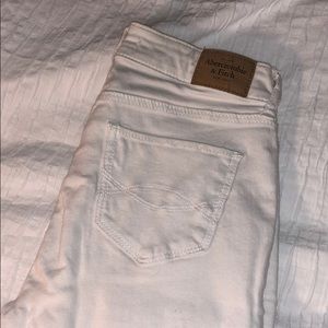 Abercrombie and Fitch white jeggings